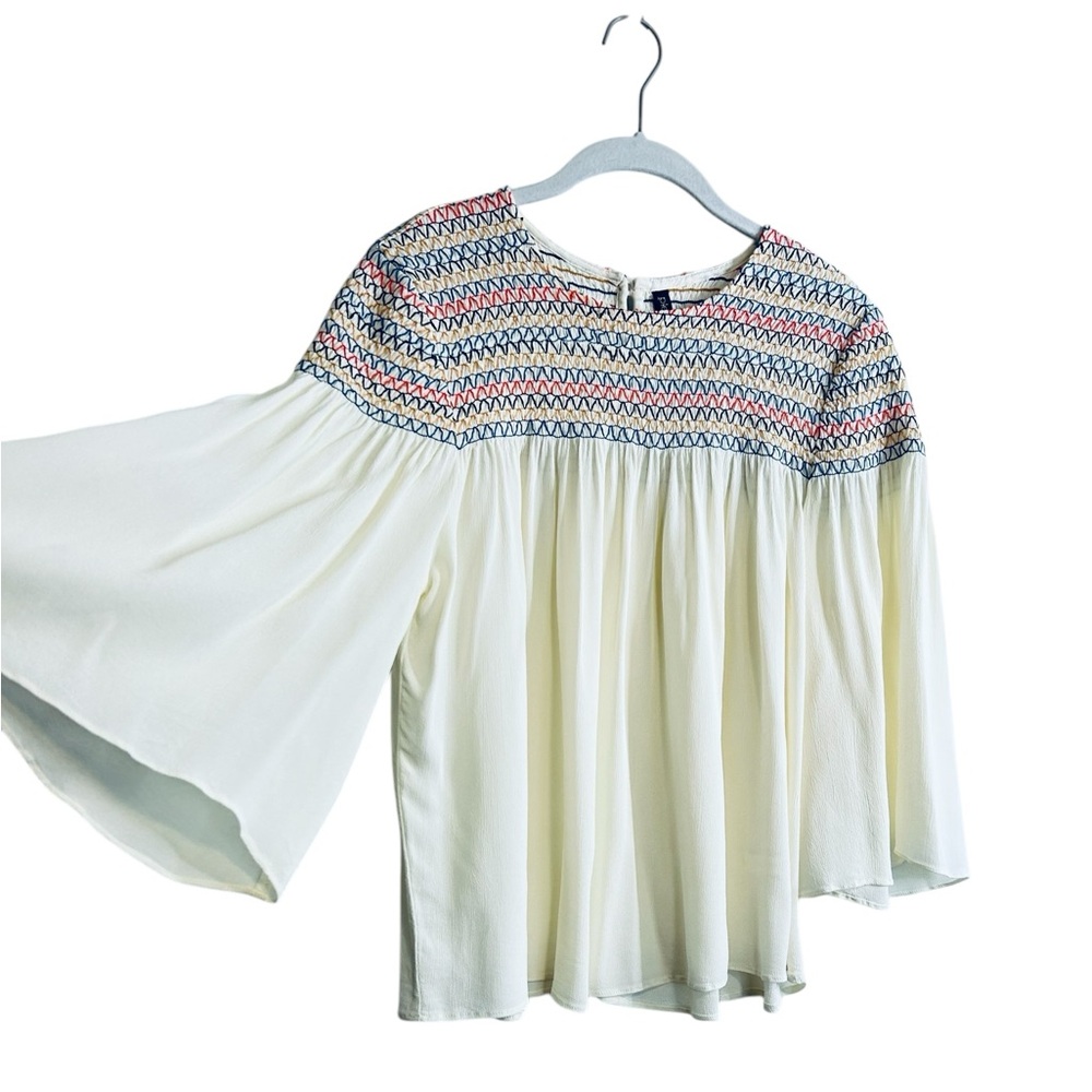 Plenty by Tracy Reese cream peasant blouse